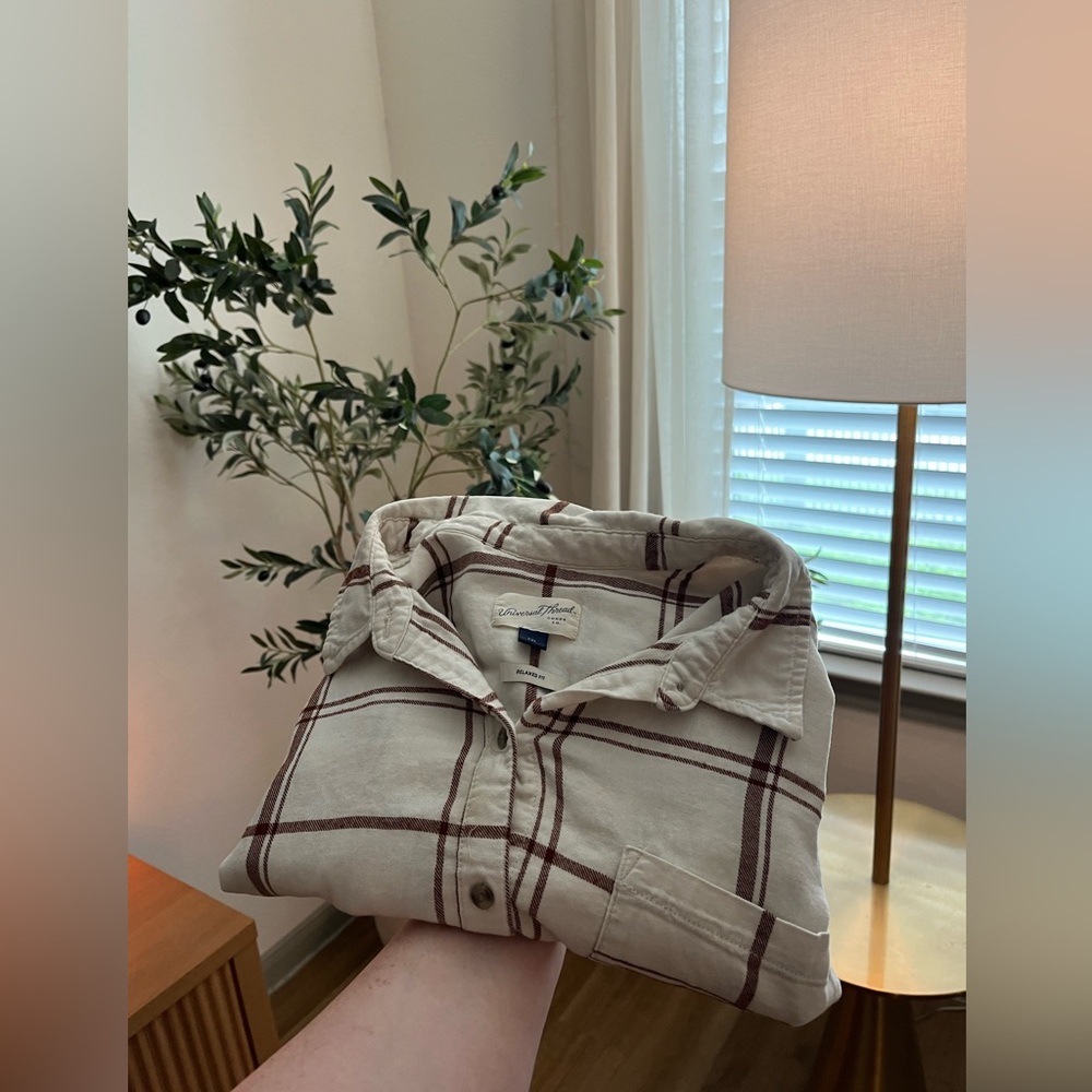 *$2 add on- Striped Flannel Button up